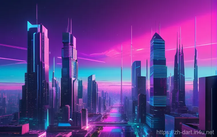 디지털아트 포스터 디자인 기법 - A stunning, surreal 3D rendered landscape featuring monumental, smooth geometric sculptures (e.g., a... 디지털아트 포스터 디자인 기법 - A stunning, surreal 3D rendered landscape featuring monumental, smooth geometric sculptures (e.g., a...