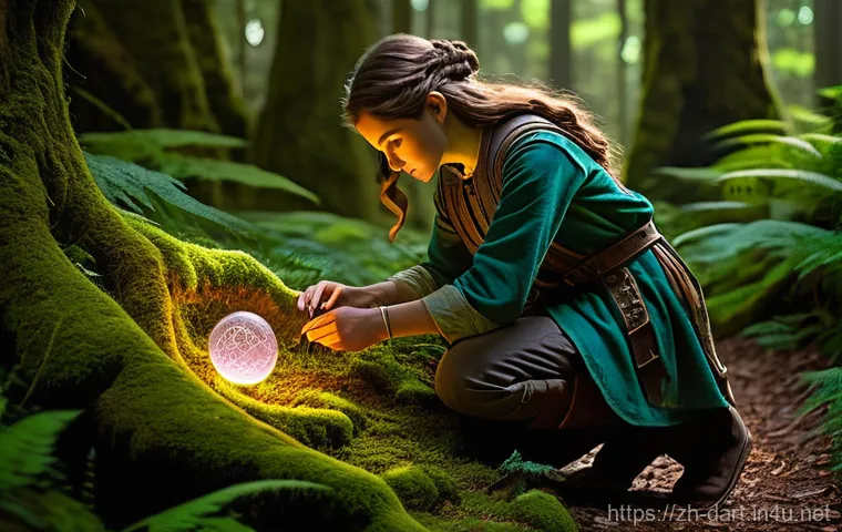 디지털아트 판타지 일러스트 제작법 - **Prompt:** A young, female alchemist (wearing a modest, sturdy leather tunic, long trousers, and pr...
