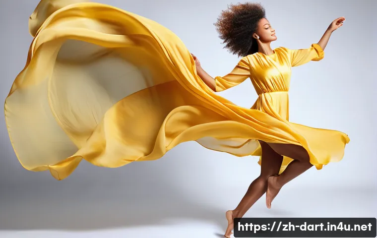 디지털아트 캐릭터 옷주름 표현법 - **Prompt:** A vibrant, full-body shot of a young woman gracefully leaping in a strong, dynamic pose....
