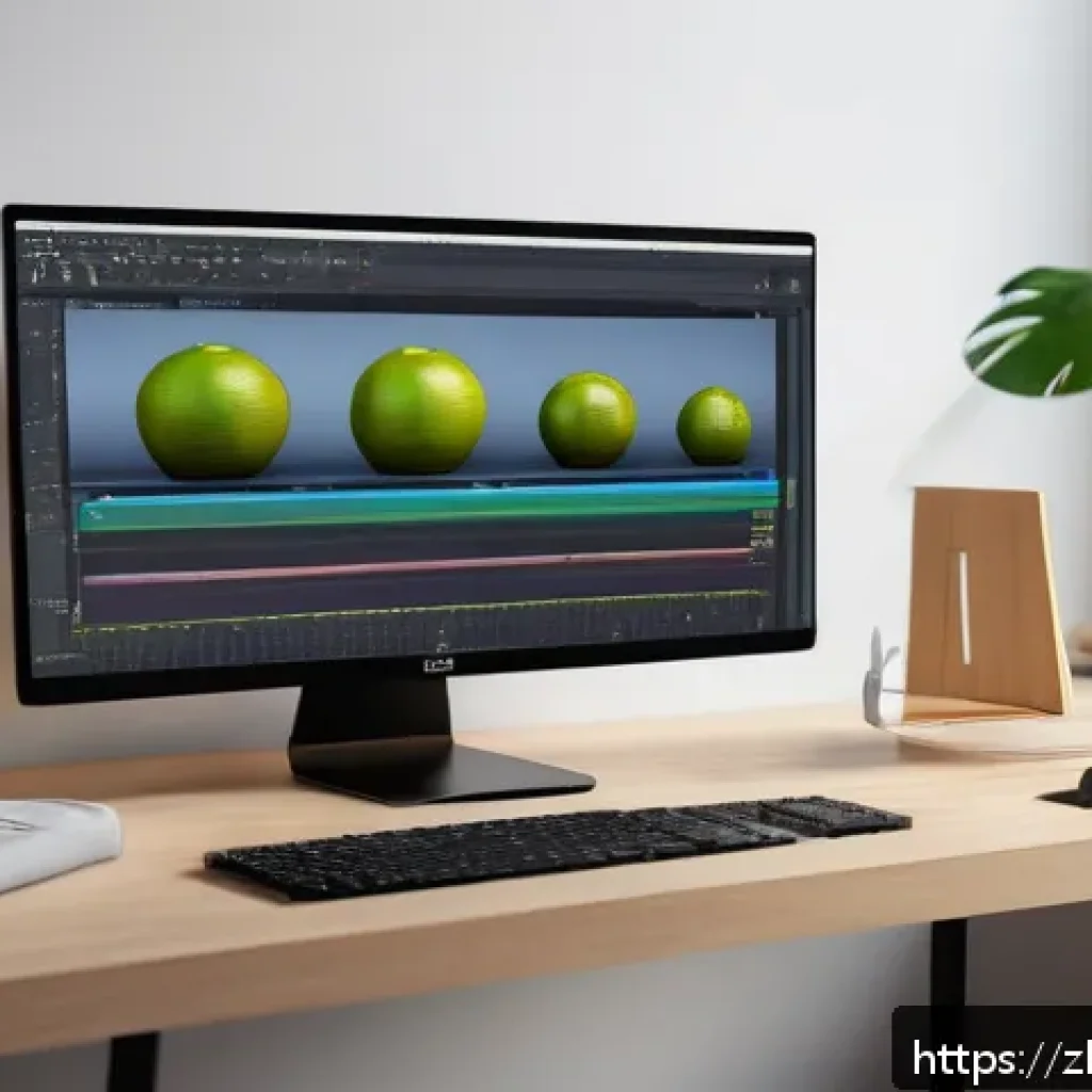 블렌더 3D 디지털아트 - A detailed 3D modeling workspace scene featuring a modern Blender interface layout on a high-resolut...