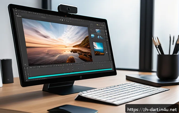 웹툰 제작 툴 비교 - A professional digital artist&rsquo;s workspace showcasing a sleek, minimalistic interface of Clip Studio ...