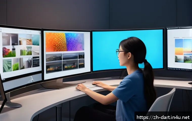 애니메이션과 디지털아트의 관계 - A highly detailed digital art studio scene showcasing a modern animator working on a 3D character an...
