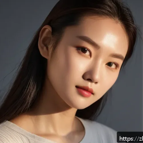 디지털아트에서 명암 이해하기 - A portrait of a young adult character illuminated by dramatic side lighting that emphasizes facial c...